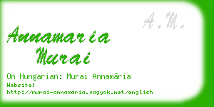 annamaria murai business card
